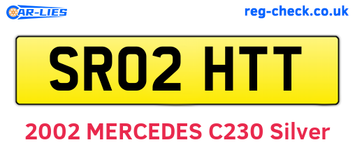 SR02HTT are the vehicle registration plates.