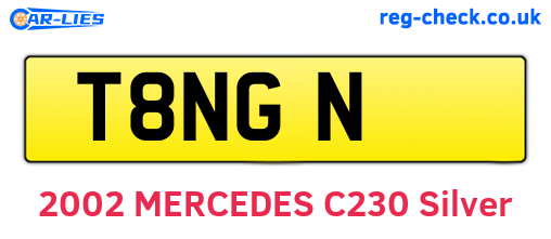 T8NGN are the vehicle registration plates.