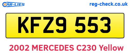KFZ9553 are the vehicle registration plates.