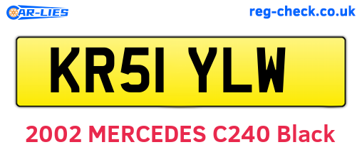 KR51YLW are the vehicle registration plates.