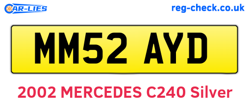 MM52AYD are the vehicle registration plates.