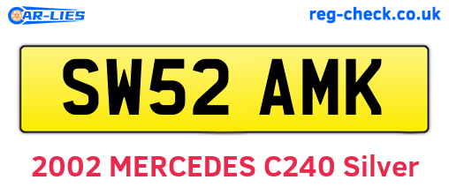 SW52AMK are the vehicle registration plates.