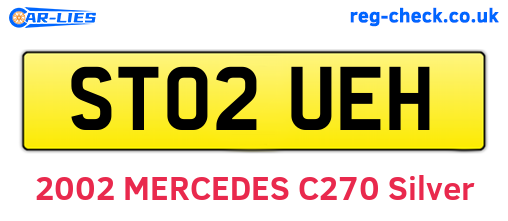 ST02UEH are the vehicle registration plates.