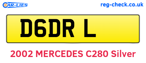 D6DRL are the vehicle registration plates.