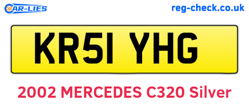 KR51YHG are the vehicle registration plates.