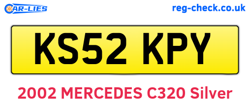 KS52KPY are the vehicle registration plates.