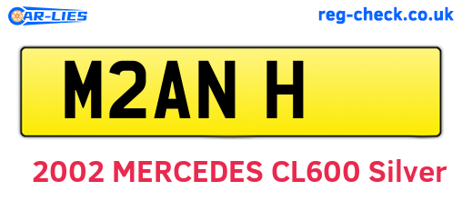 M2ANH are the vehicle registration plates.