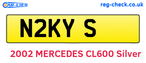 N2KYS are the vehicle registration plates.