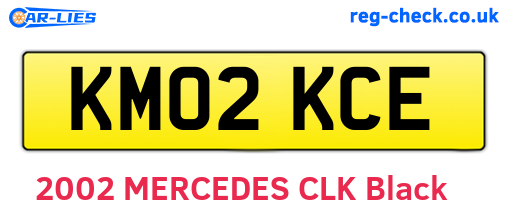 KM02KCE are the vehicle registration plates.