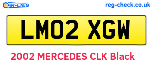 LM02XGW are the vehicle registration plates.