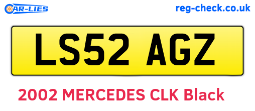 LS52AGZ are the vehicle registration plates.