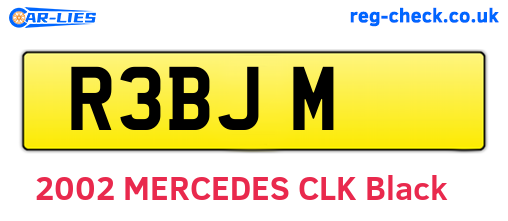 R3BJM are the vehicle registration plates.