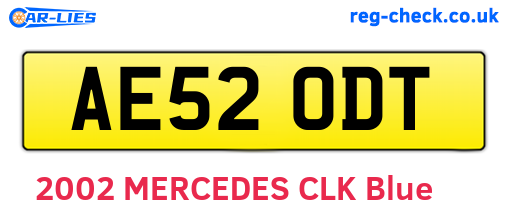 AE52ODT are the vehicle registration plates.