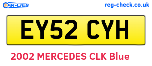 EY52CYH are the vehicle registration plates.