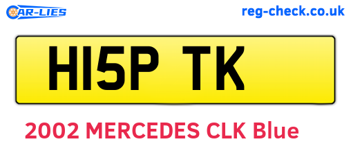 H15PTK are the vehicle registration plates.