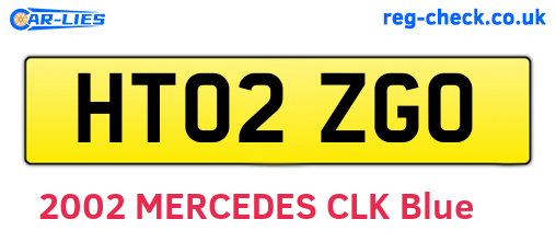 HT02ZGO are the vehicle registration plates.