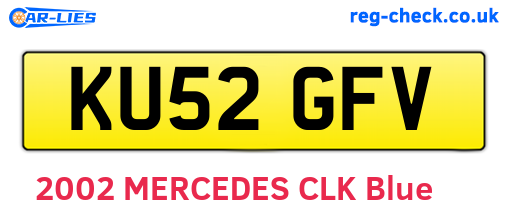 KU52GFV are the vehicle registration plates.
