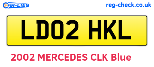 LD02HKL are the vehicle registration plates.