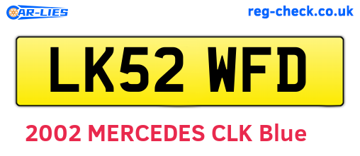 LK52WFD are the vehicle registration plates.