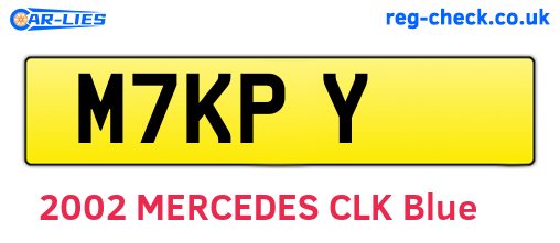 M7KPY are the vehicle registration plates.