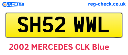 SH52WWL are the vehicle registration plates.