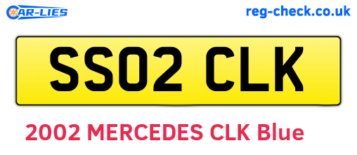 SS02CLK are the vehicle registration plates.