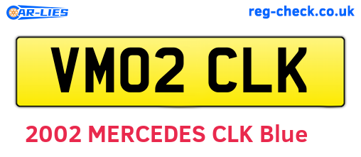 VM02CLK are the vehicle registration plates.