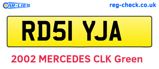 RD51YJA are the vehicle registration plates.