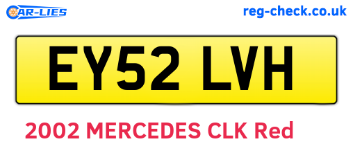 EY52LVH are the vehicle registration plates.