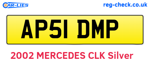 AP51DMP are the vehicle registration plates.