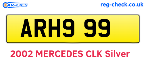 ARH999 are the vehicle registration plates.