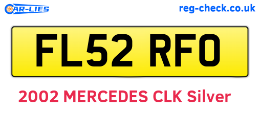 FL52RFO are the vehicle registration plates.
