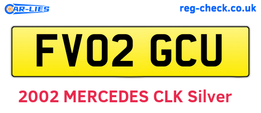 FV02GCU are the vehicle registration plates.