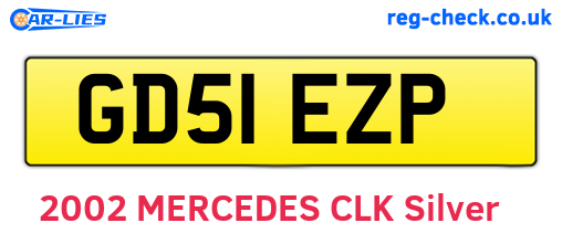 GD51EZP are the vehicle registration plates.