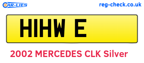 H1HWE are the vehicle registration plates.