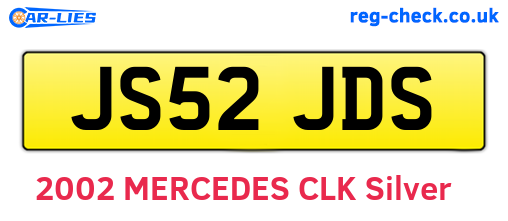 JS52JDS are the vehicle registration plates.