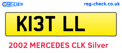 K13TLL are the vehicle registration plates.