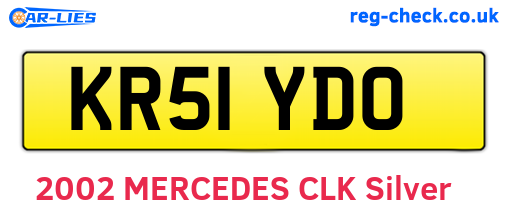 KR51YDO are the vehicle registration plates.