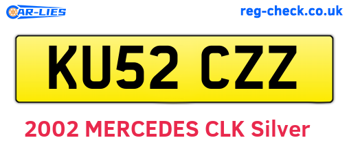 KU52CZZ are the vehicle registration plates.