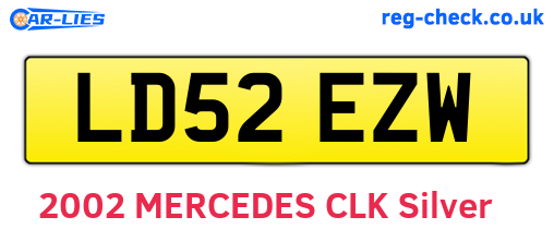 LD52EZW are the vehicle registration plates.