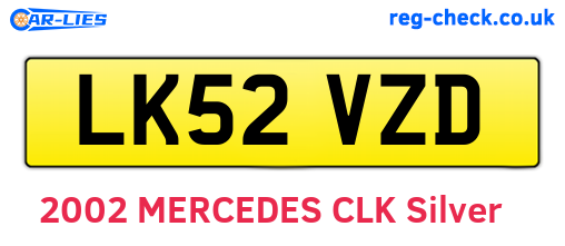 LK52VZD are the vehicle registration plates.