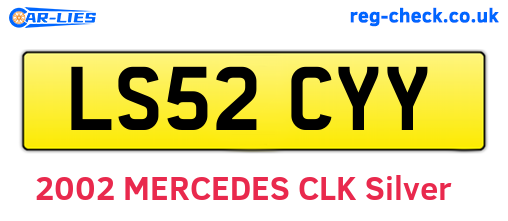LS52CYY are the vehicle registration plates.