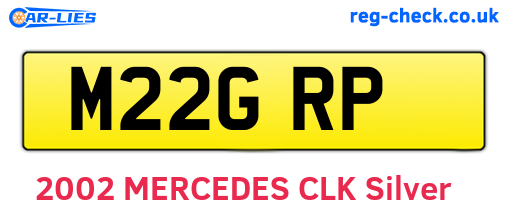 M22GRP are the vehicle registration plates.