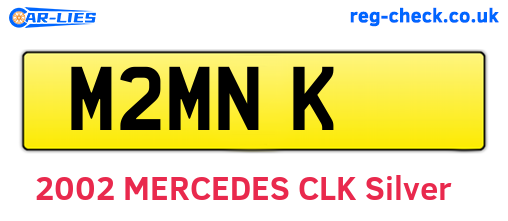 M2MNK are the vehicle registration plates.