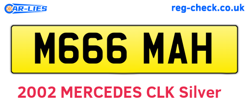 M666MAH are the vehicle registration plates.