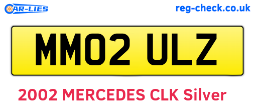 MM02ULZ are the vehicle registration plates.