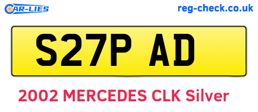 S27PAD are the vehicle registration plates.