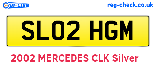 SL02HGM are the vehicle registration plates.