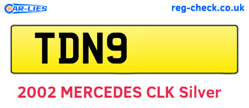TDN9 are the vehicle registration plates.