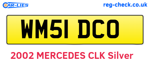 WM51DCO are the vehicle registration plates.